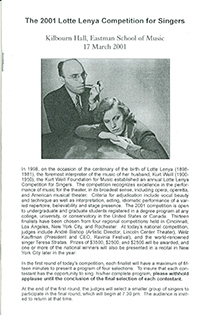 LLC 2001 finals program thumbnail