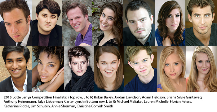 2015 Lotte Lenya Competition finalists